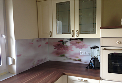 kuhinjsko steklo s fototapeto